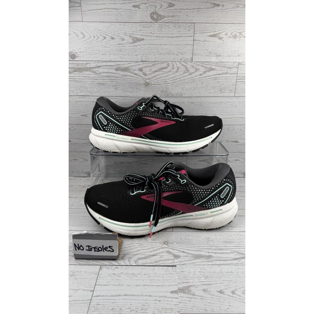Brooks Running Ghost 14 Women’s Sz 9 B Width Black Pink Road Running Shoes #119